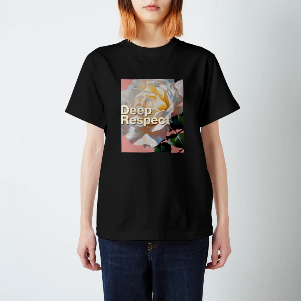 黒野のWhite Rose スタンダードTシャツ