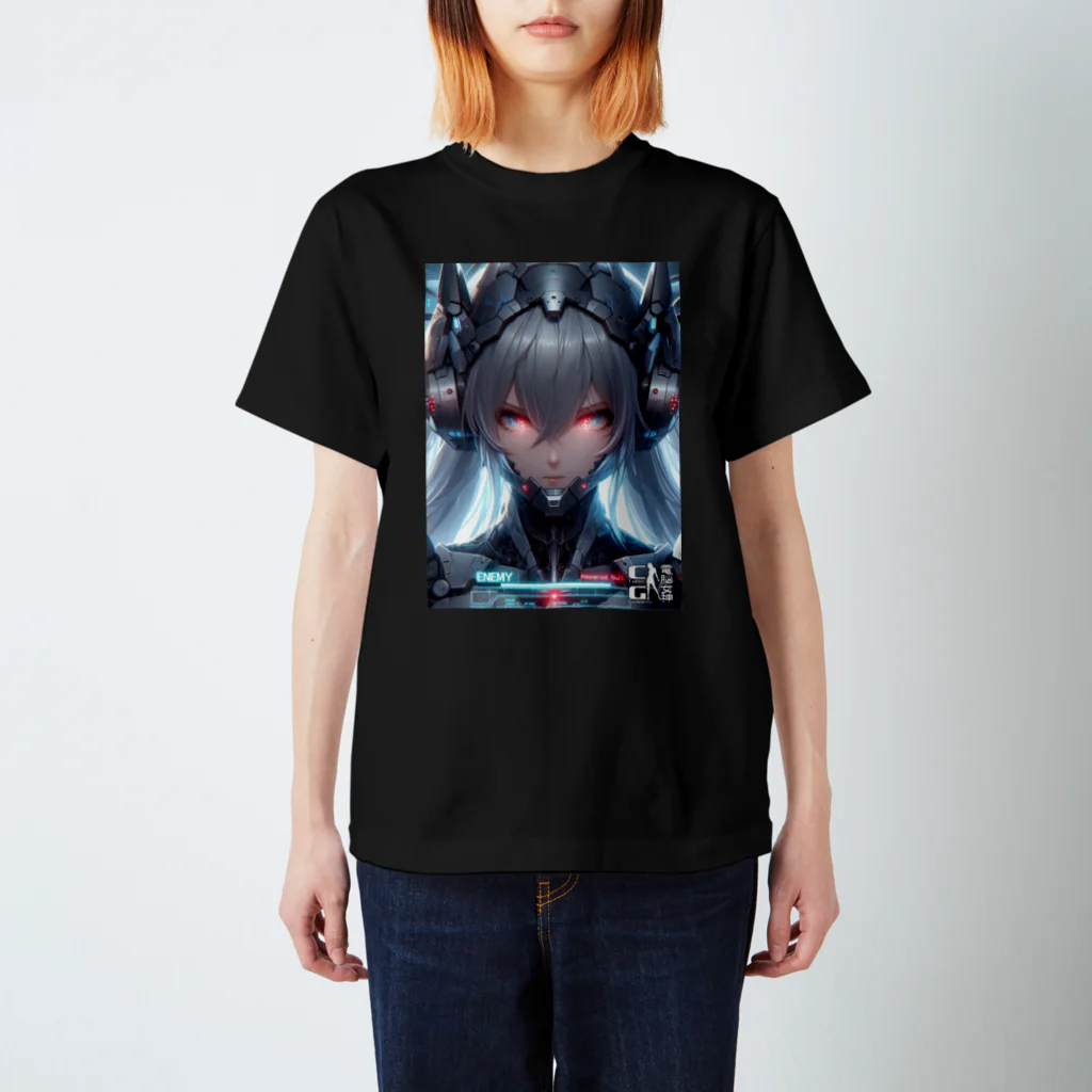 電脳女神 CyberGoddessの電脳戦姫「シェリー」 スタンダードTシャツ