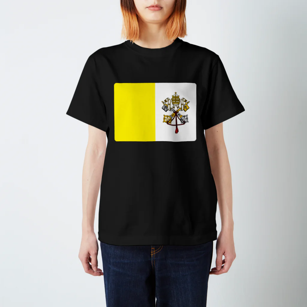お絵かき屋さんのバチカンの国旗 Regular Fit T-Shirt