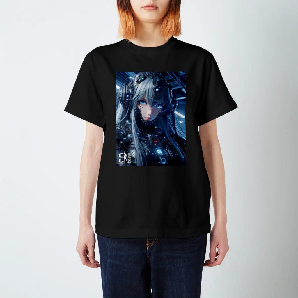 電脳女神 CyberGoddessの惑星連合 艦隊第一降下制圧連隊 隊長「セレーネ」 Regular Fit T-Shirt