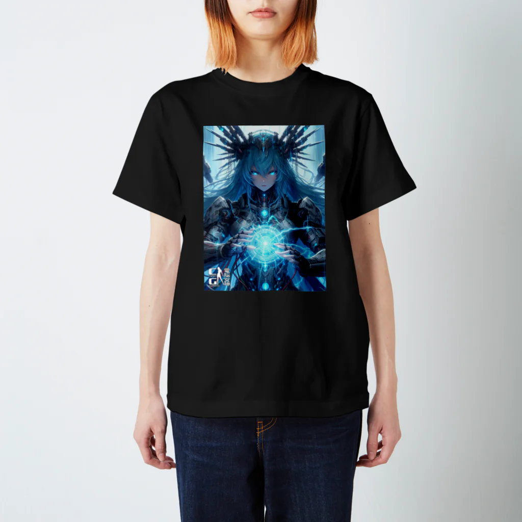 電脳女神 CyberGoddessの帝国主星防衛守備電磁魔導軍司令「ヴェルデリーア」 スタンダードTシャツ