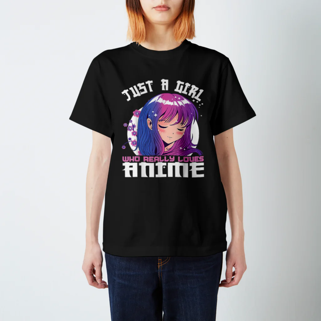 World_Teesのティーンの女の子向けアニメギフト - アニメが大好きな女の子 Regular Fit T-Shirt