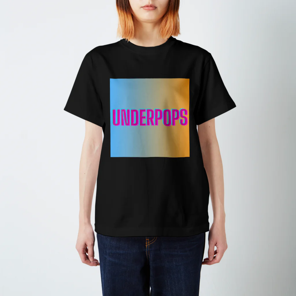 UnderpopSのUnderpopS　ロゴ　グラデパターン Regular Fit T-Shirt