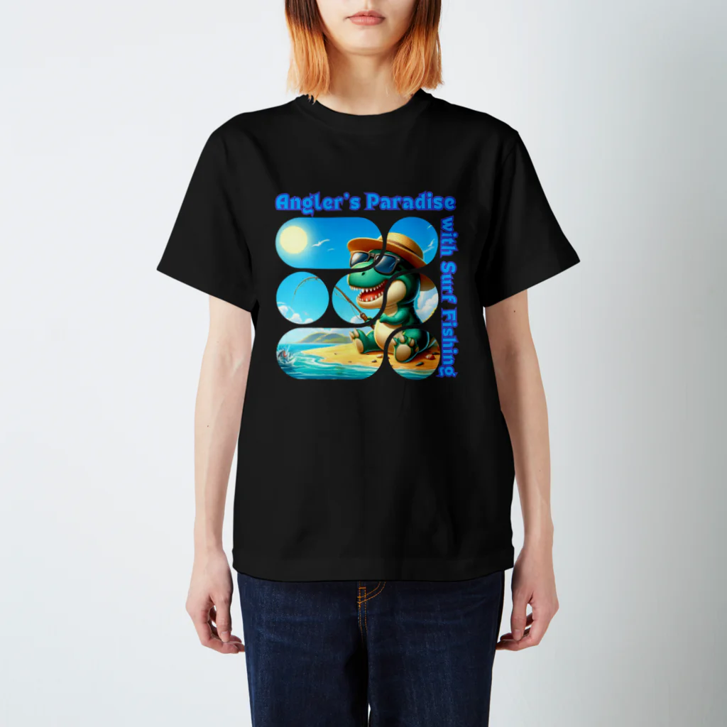 H.webPのAmaxsa釣り人の楽園-Angler's Paradise スタンダードTシャツ