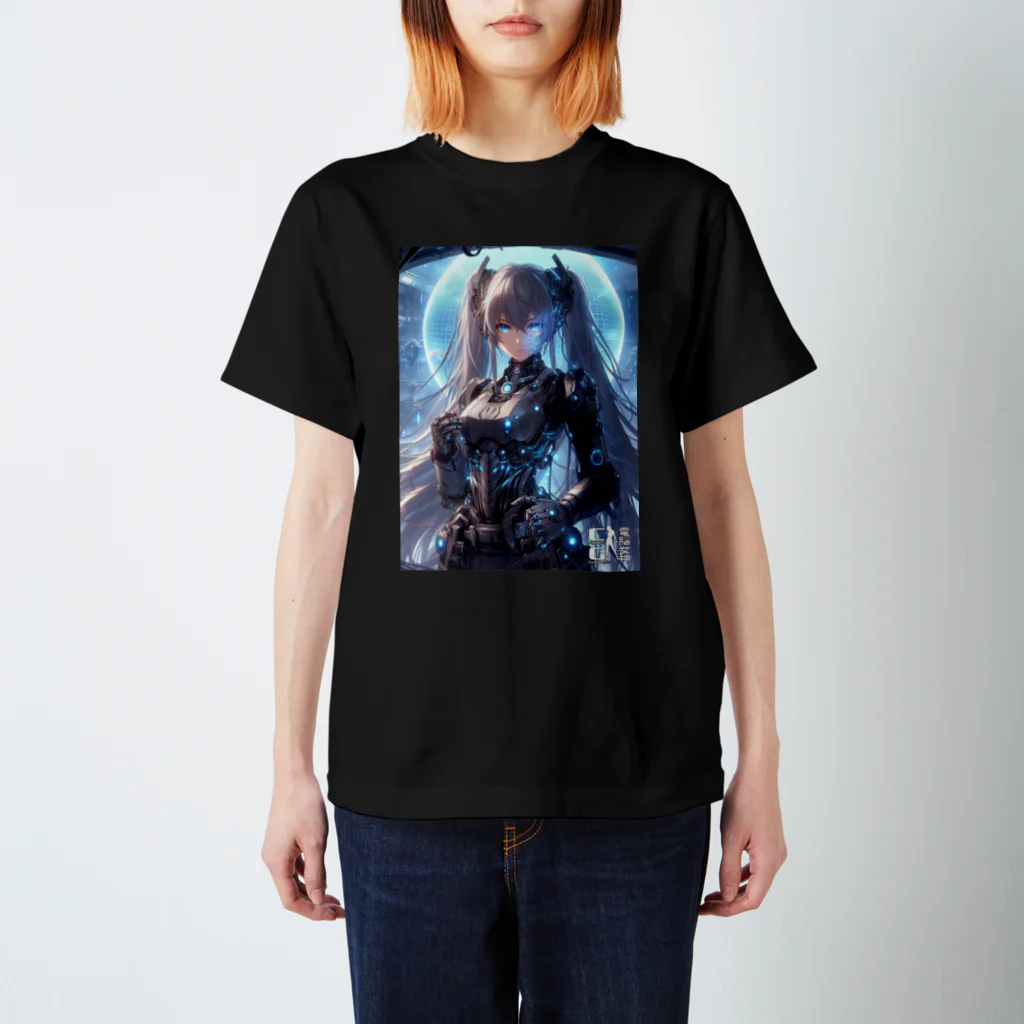 電脳女神 CyberGoddessの地球惑星同盟 電磁魔導軍首席魔導士「アリス」SF サイバーパンク Regular Fit T-Shirt