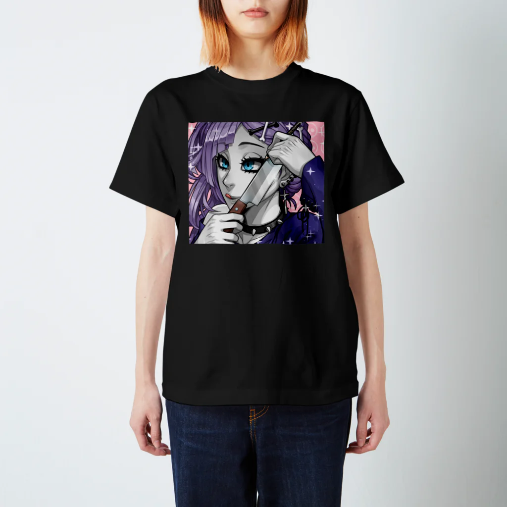 Gothestのゴスカード：アイライナー使い / Goth Card: Eyeliner on Point スタンダードTシャツ