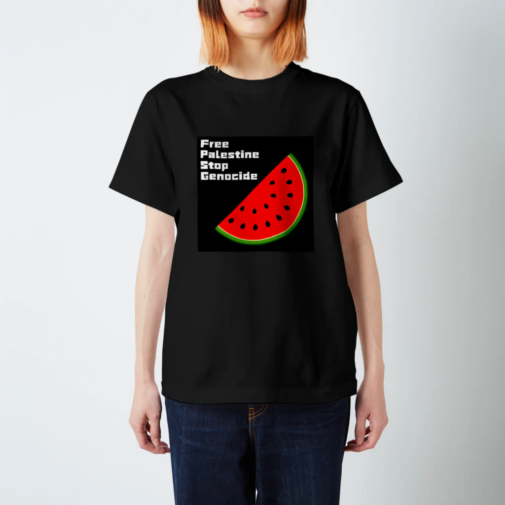 YOKOのFreePalestine StopGenocide Regular Fit T-Shirt