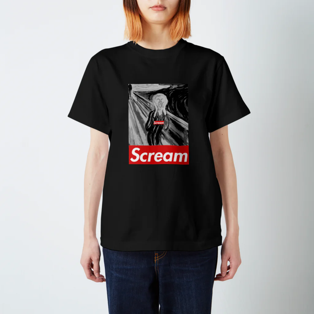 show_yokoのScream(ムンクの叫び)/パロディ Regular Fit T-Shirt