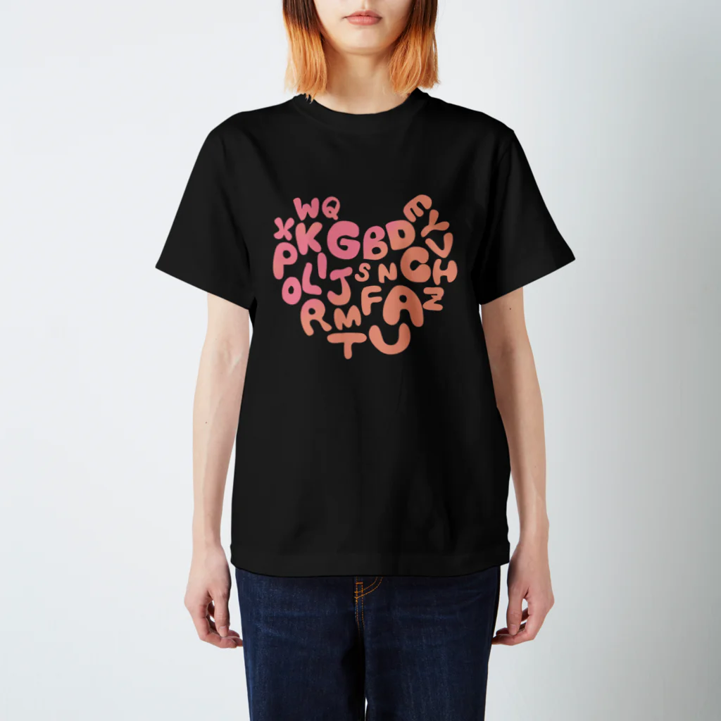 あいすてぃーのALPHABET LOVE T スタンダードTシャツ