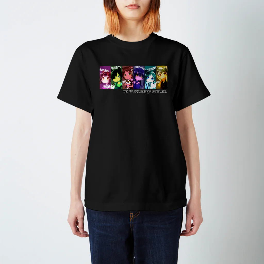 響雷レオふぃしゃるグッズしょっぷのシックス・ニャンズ　にんげんになるの。 Regular Fit T-Shirt