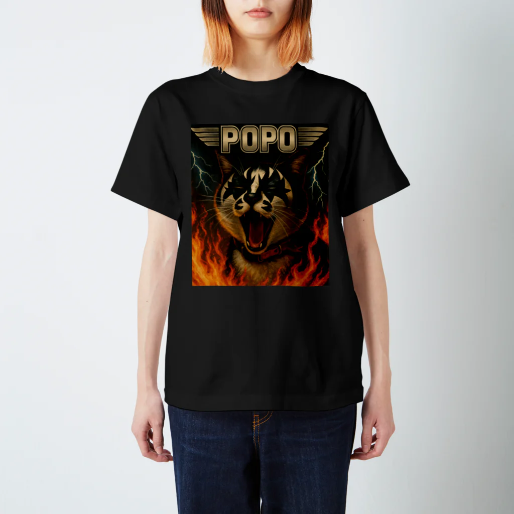 POPOMEのメタルなポポちゃん Regular Fit T-Shirt