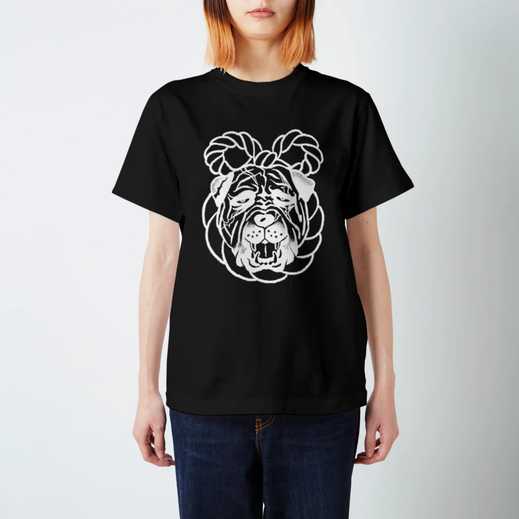 メイドイン極楽スズリ店の土佐犬 Regular Fit T-Shirt