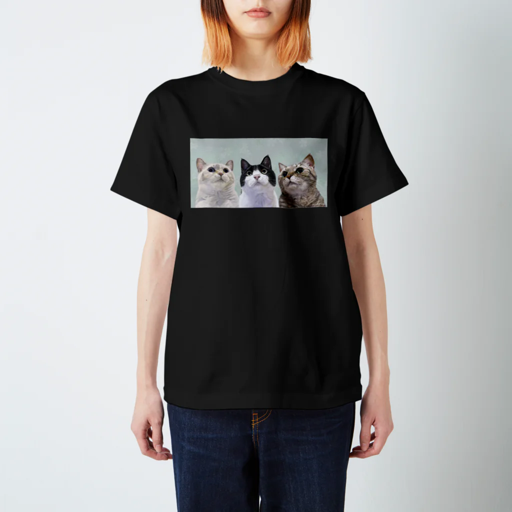 kinako-japanのロージーちゃんダリルちゃんルーシーちゃん スタンダードTシャツ