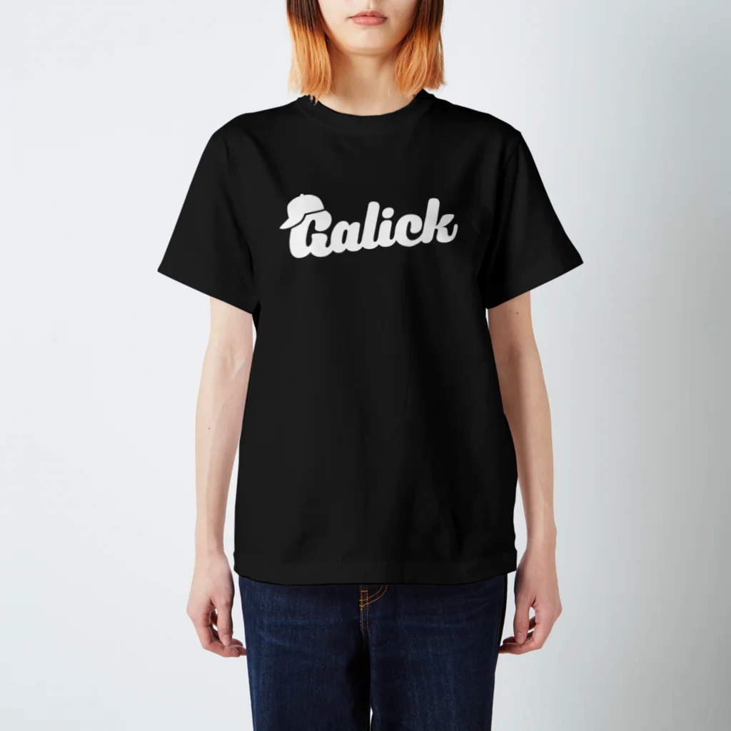 大衆バル GalickのGalickロゴ　白 スタンダードTシャツ