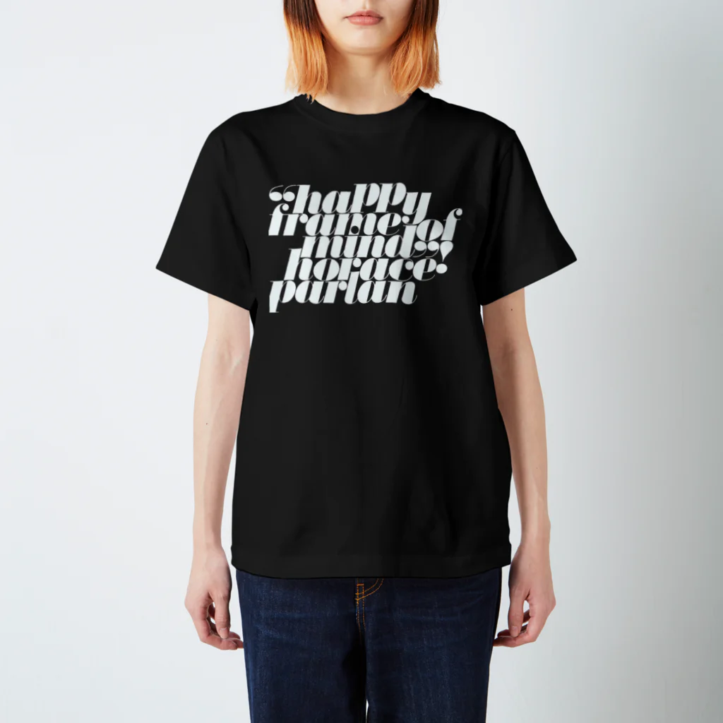 oldtypeのHappy Frame of Mind black スタンダードTシャツ