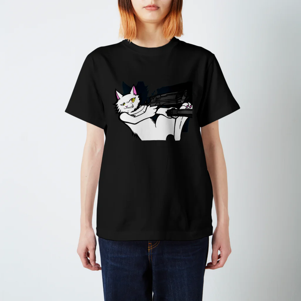 black38のネコ(=‘ｘ‘=) Regular Fit T-Shirt