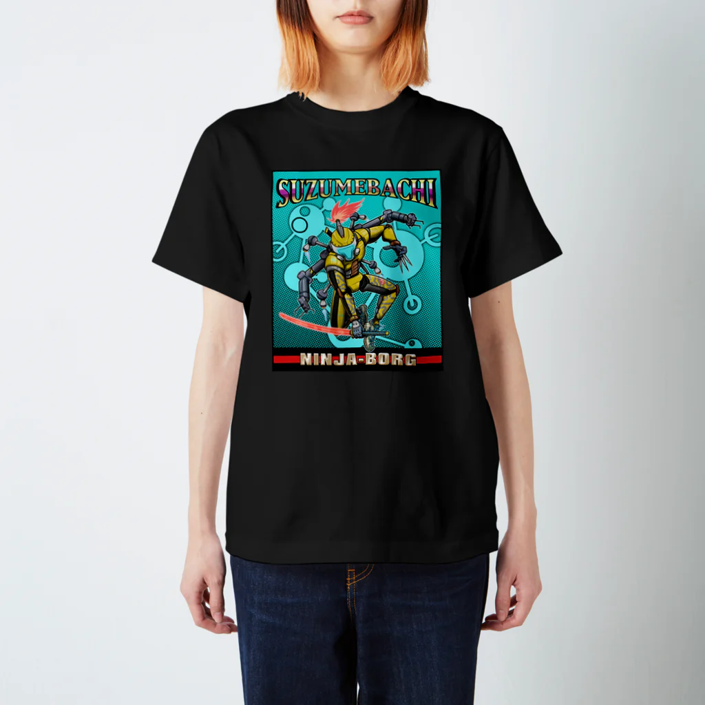 nidan-illustrationのSUZUMEBACHI -NINJA BORG- Regular Fit T-Shirt