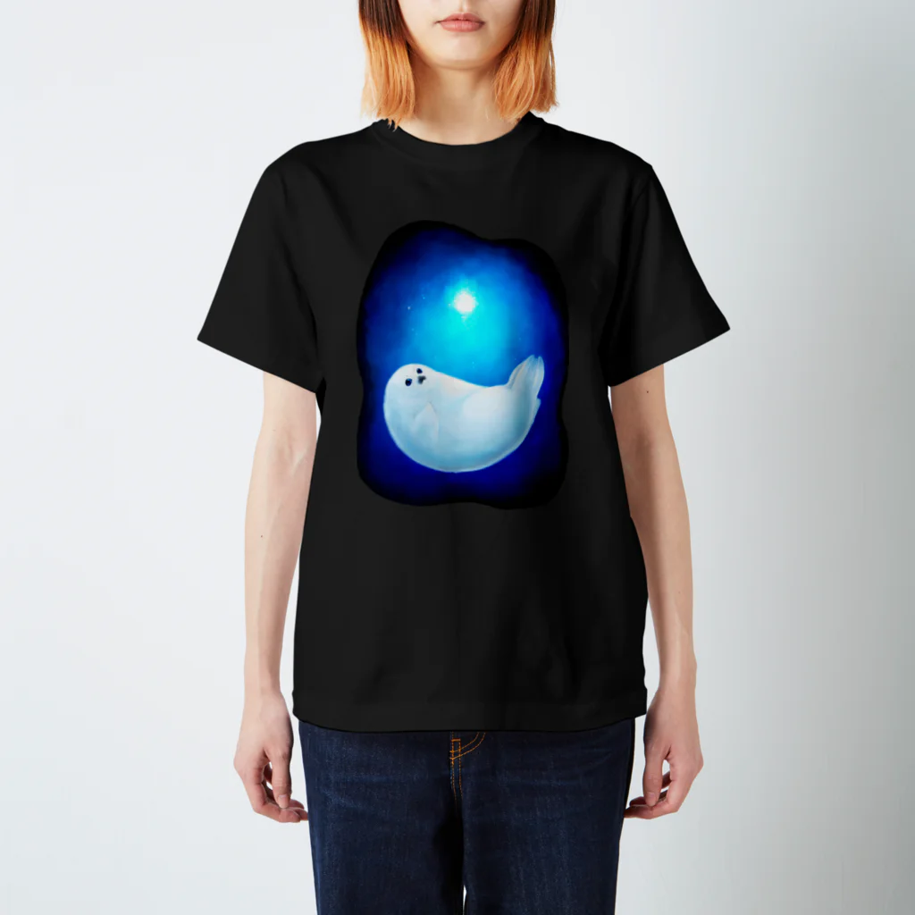 Phocaの海の中の星とあざらし Regular Fit T-Shirt