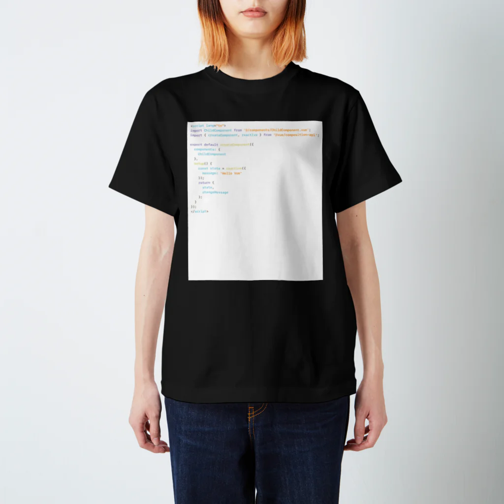 ペパボテックショップの@vue/composition-api (Dark Mode) Regular Fit T-Shirt