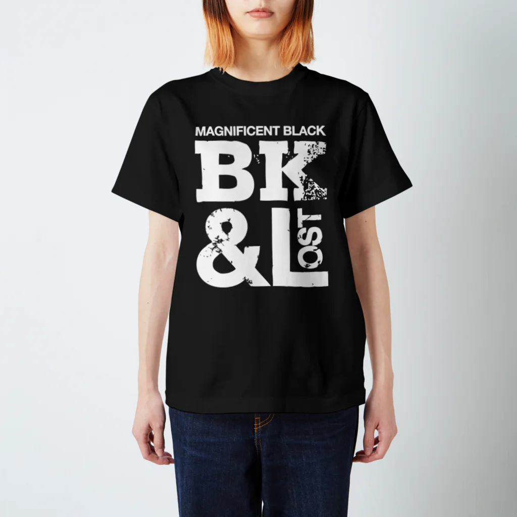 GHOST AND LOSTのBLACK Regular Fit T-Shirt