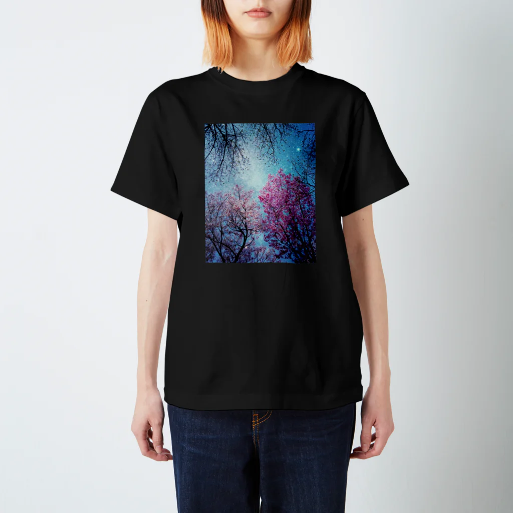 えあまてぃの桜×宇宙 Regular Fit T-Shirt