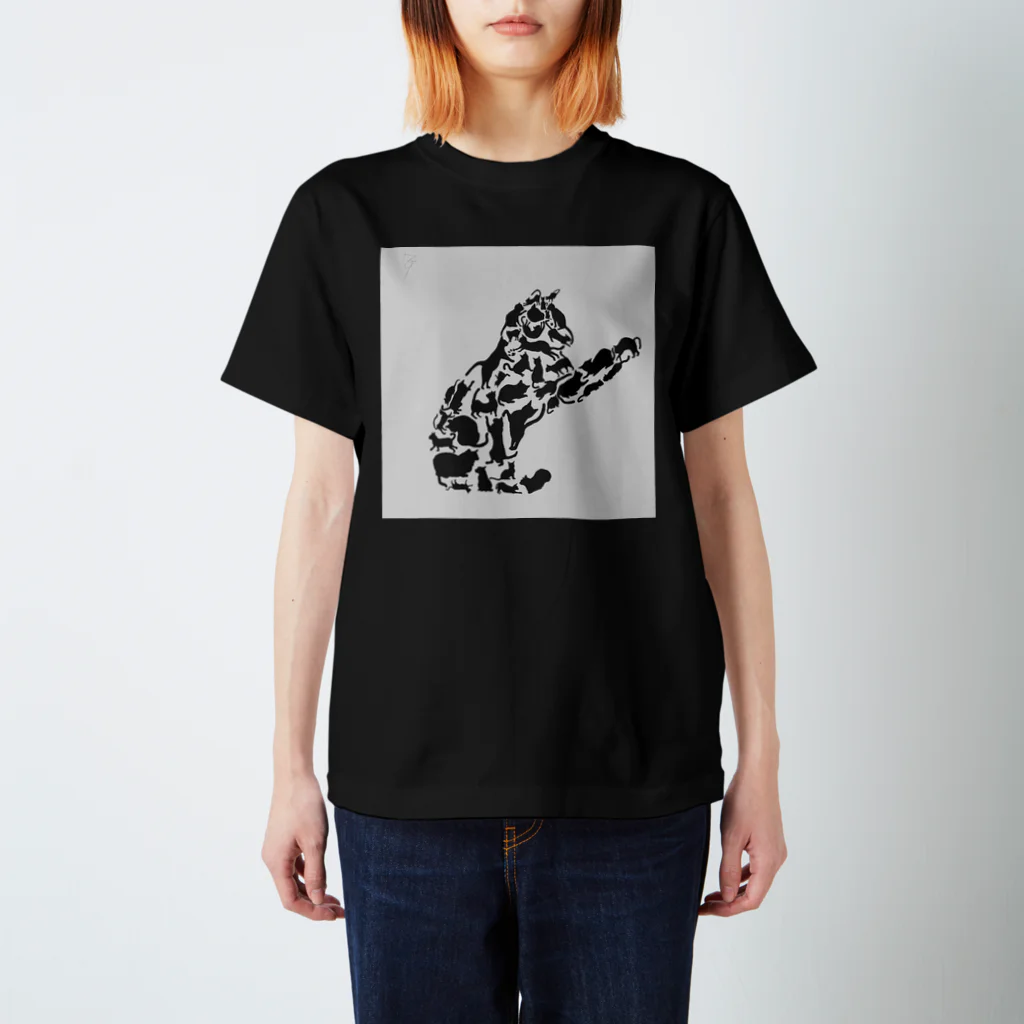 707の猫で猫 スタンダードTシャツ