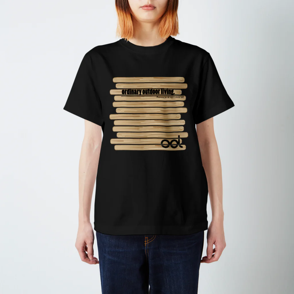 Hiroyuki Etoの木のボーダー柄 スタンダードTシャツ