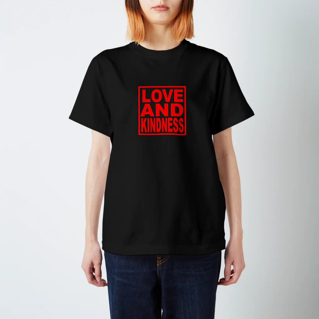 BB Leathers and Design'sのLOVE AND KINDNESS LED Regular Fit T-Shirt