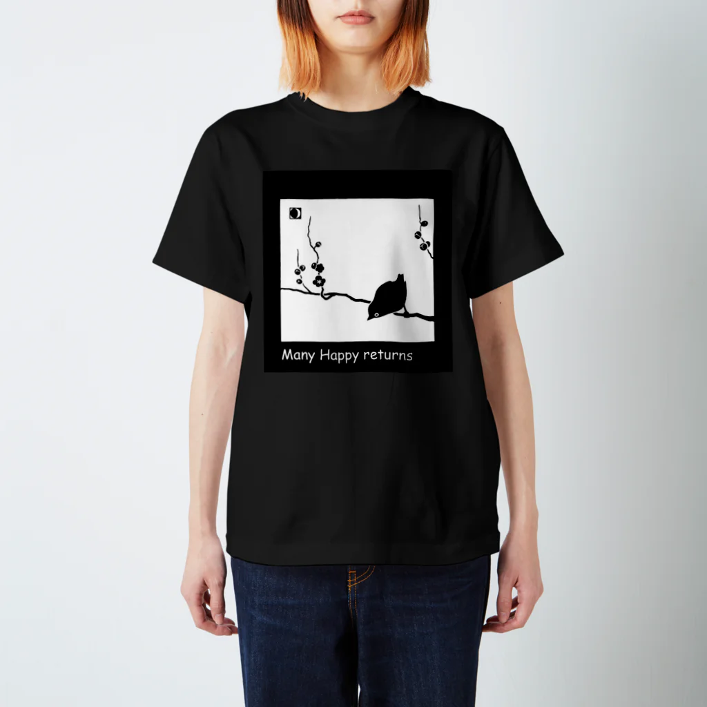 aquaのMany Happy returns (bk) スタンダードTシャツ