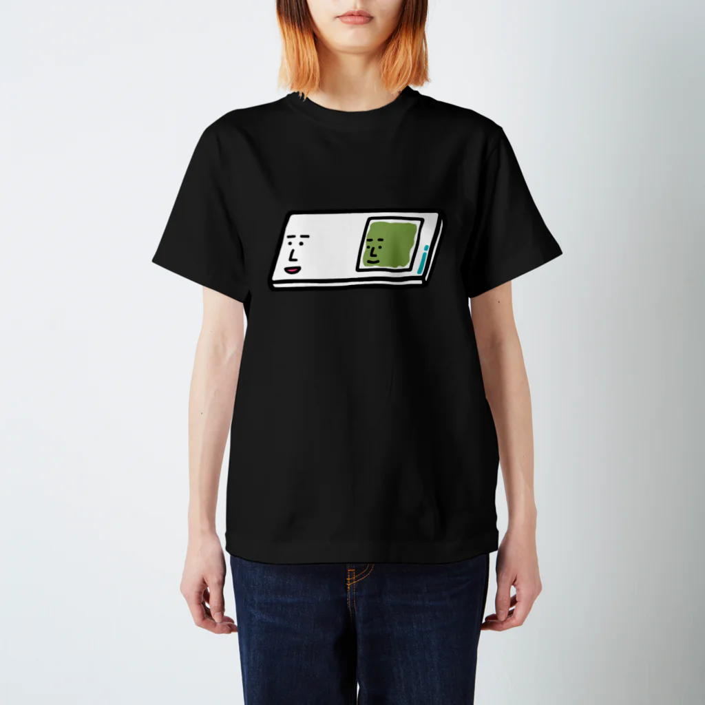 うえたに夫婦のキャラNo.57プレパラートくん（スライドガラスとカバーガラスくん） スタンダードTシャツ