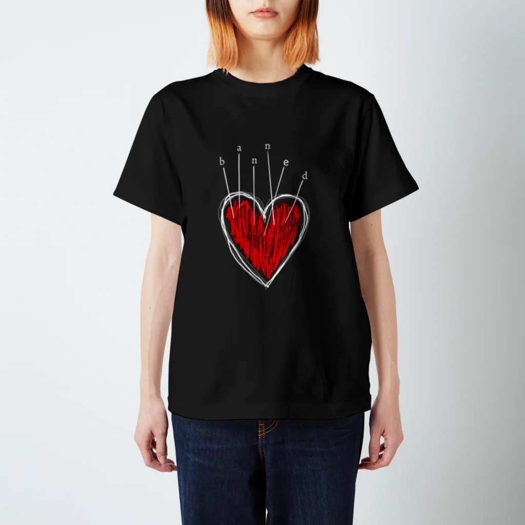 bannedのbanned heart スタンダードTシャツ