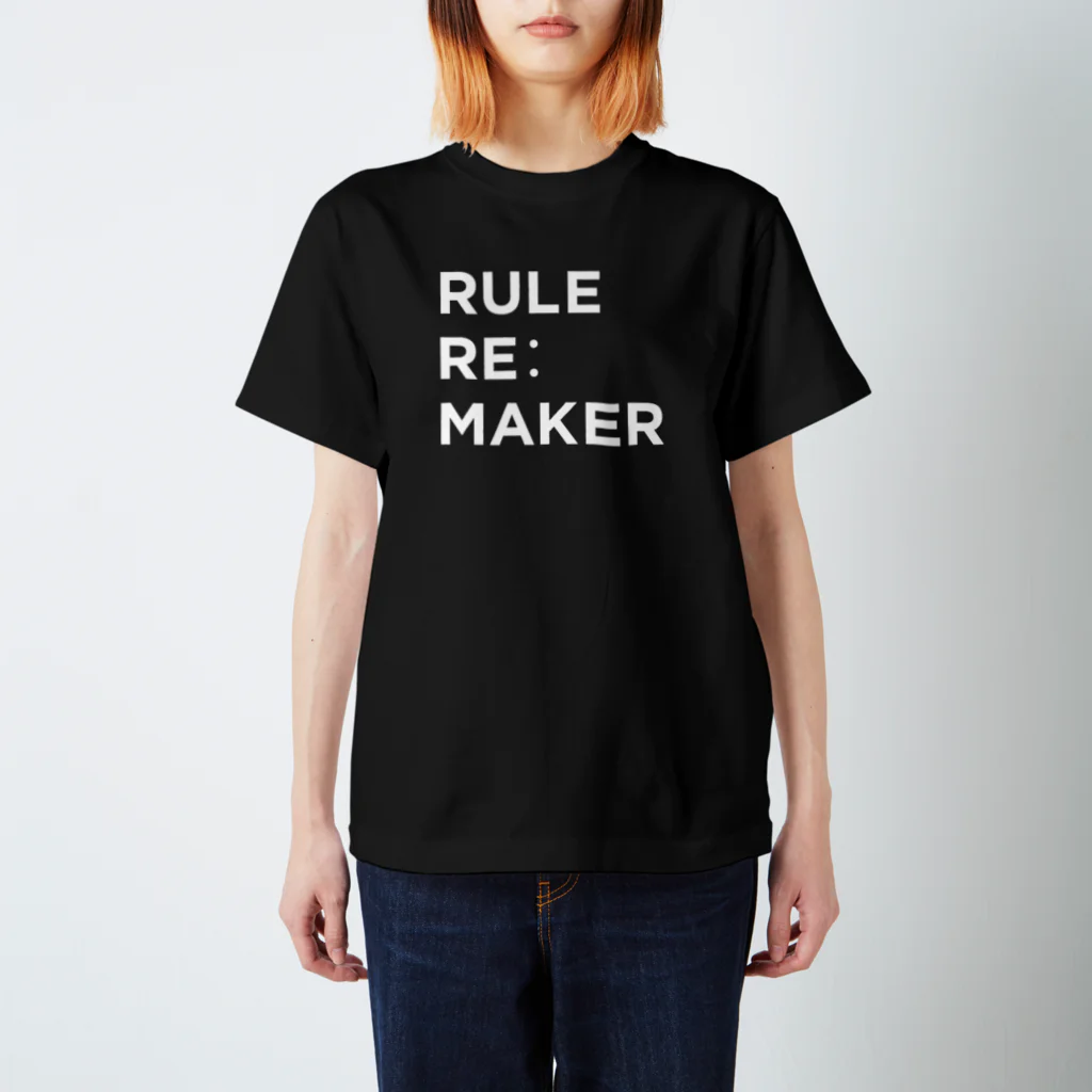 クラウドサインのRULE RE:MAKER（白ロゴ） スタンダードTシャツ