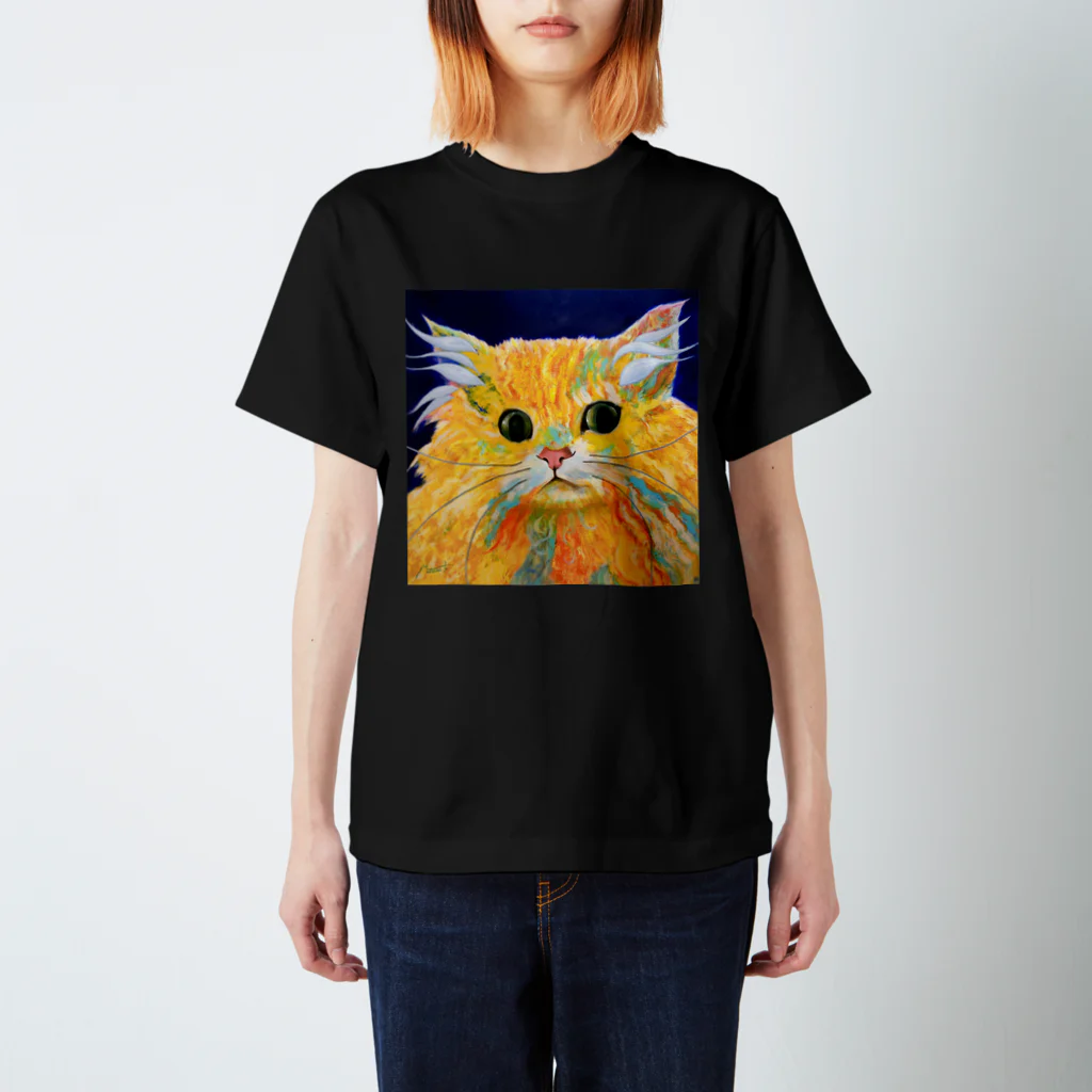 Ange Fleur （アンジュフルール）のOrange Calcite Cat（オレンジ カルサイト キャット） Regular Fit T-Shirt