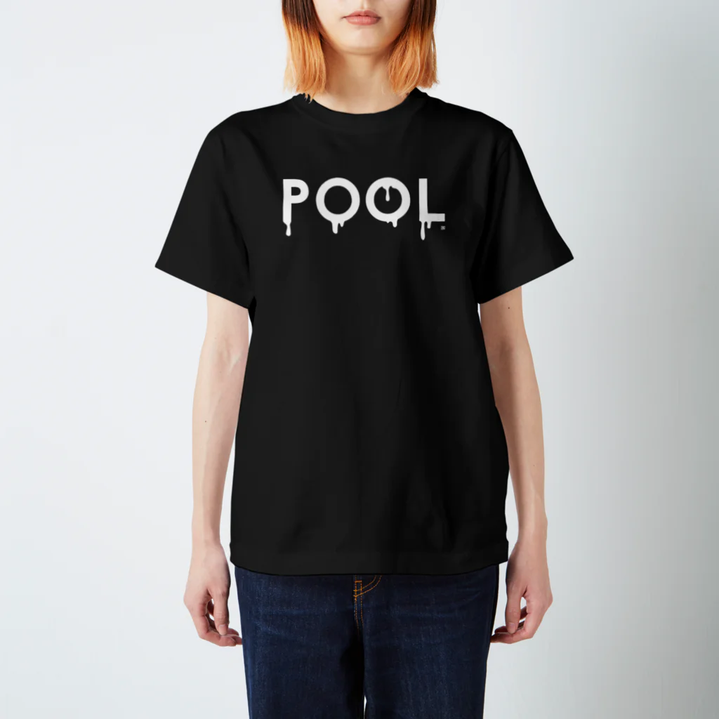 ロッキンプールのMelty Pool White スタンダードTシャツ
