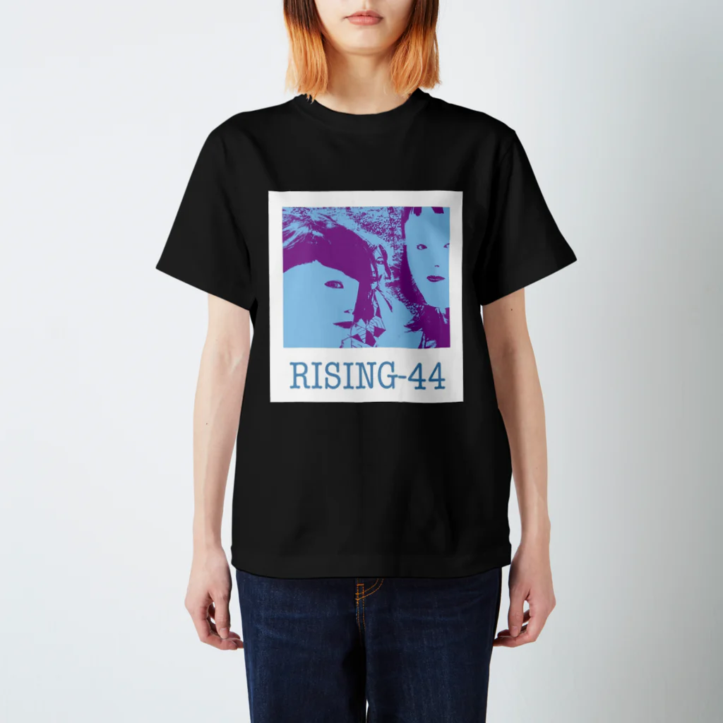 RISING-44のRISING-44 black Regular Fit T-Shirt