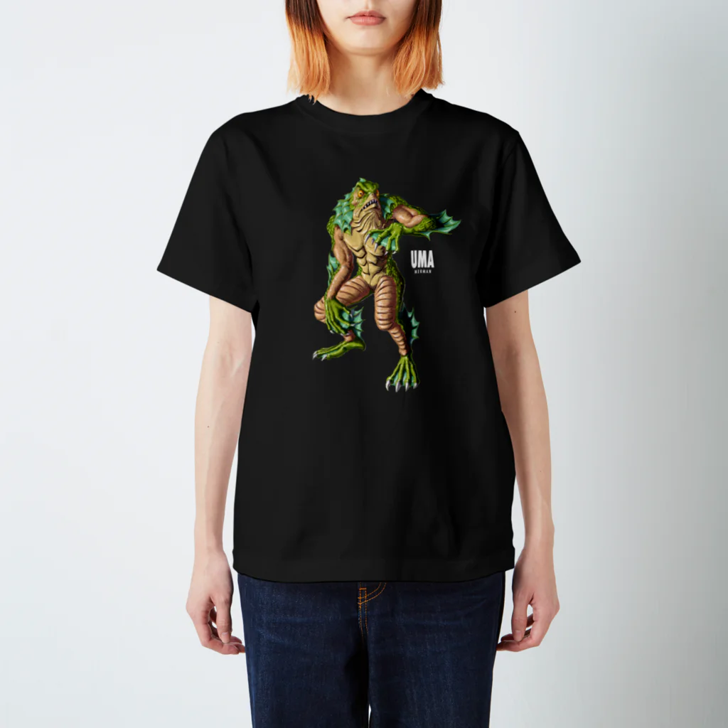 SKULLのUMA半魚人、ブラック Regular Fit T-Shirt