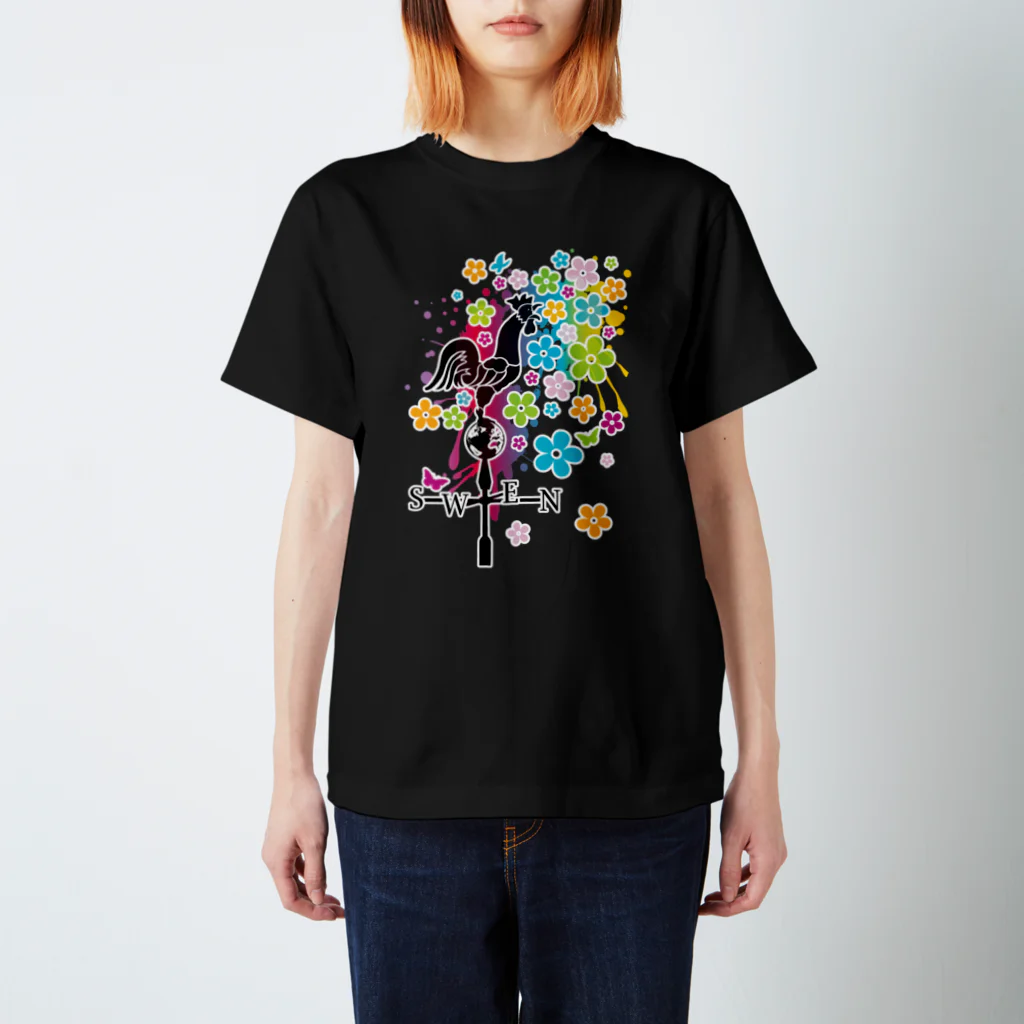 AURA_HYSTERICAのWeather_Vane スタンダードTシャツ