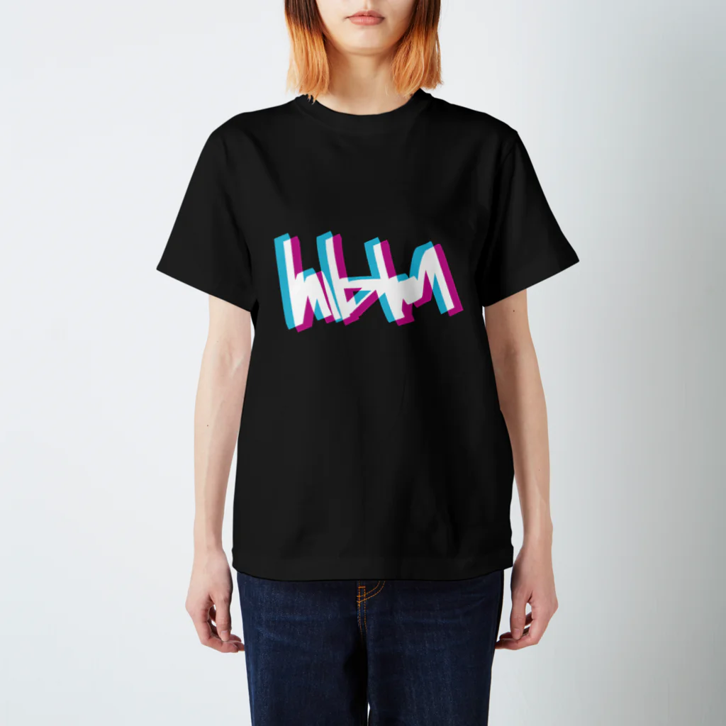 hbm 津島店のグリッチロゴ Regular Fit T-Shirt