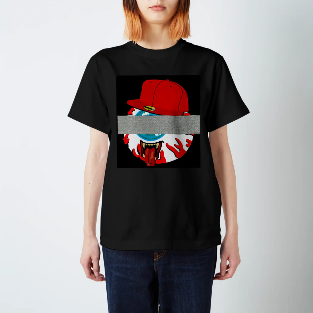 Яаgiйу®（黒髪猫系男子）の目玉とモザイク Regular Fit T-Shirt