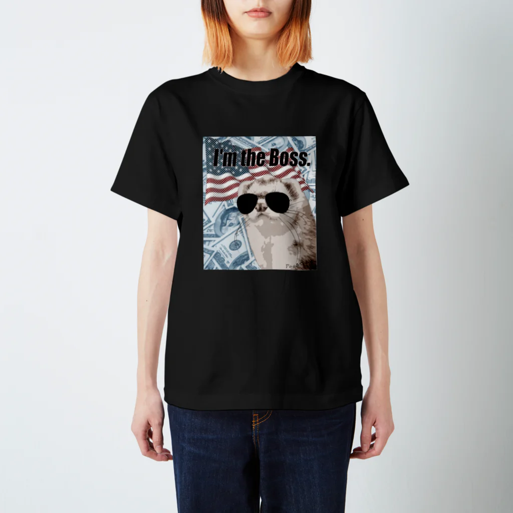 paz&sheetaのうちのボスはアメリカ生まれ Regular Fit T-Shirt