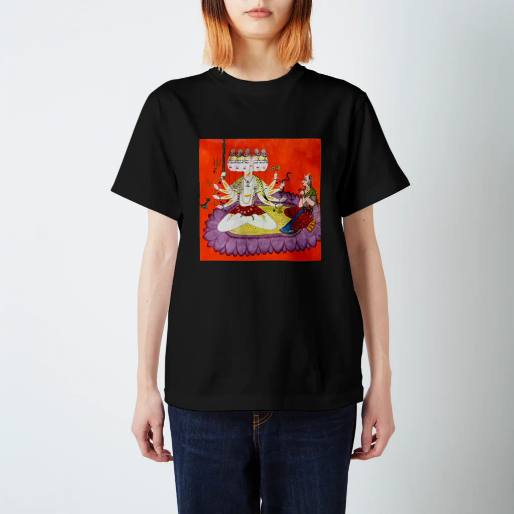 Nursery Rhymes  【アンティークデザインショップ】のシヴァを崇めるパールヴァティ スタンダードTシャツ