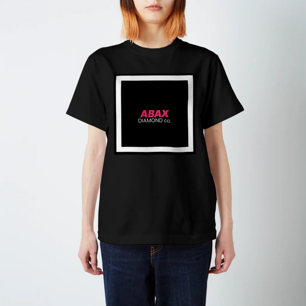 ABAX DIAMOND co.のABAX DIAMOND co. ホワイトsquareロゴ スタンダードTシャツ