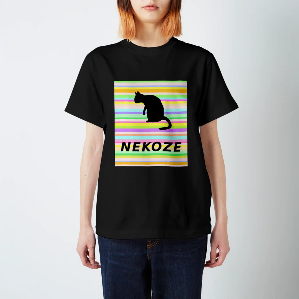 ニャムのアトリエのNEKOZEカラフル 티셔츠