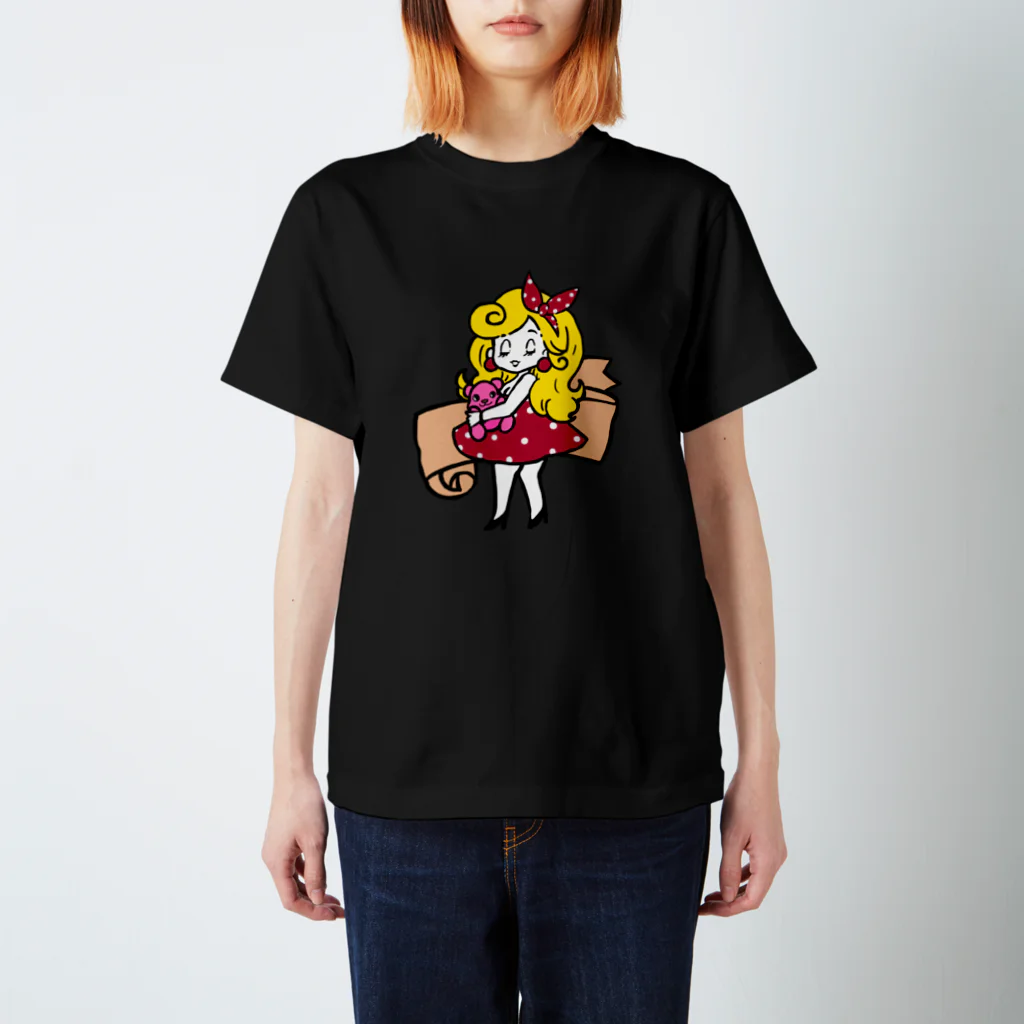 ツナミカンのレトロガール Regular Fit T-Shirt
