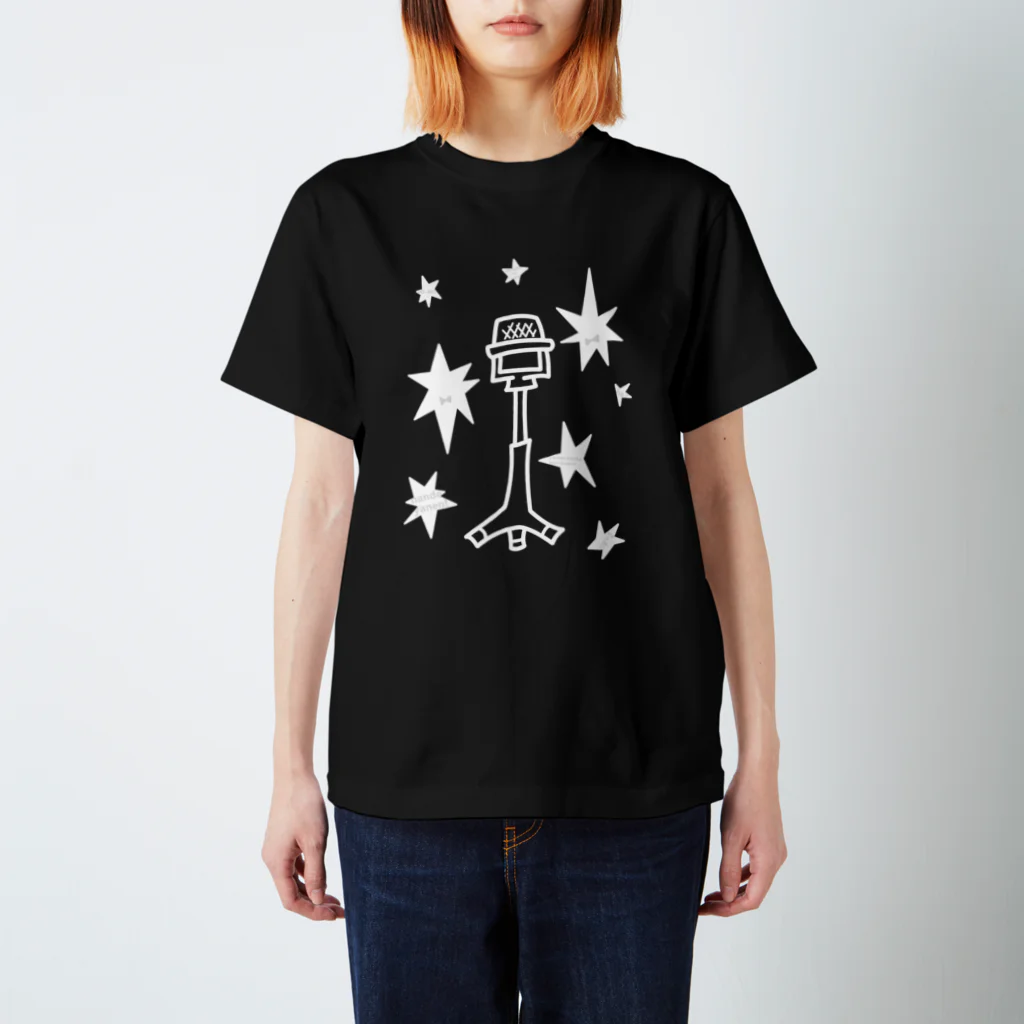 cosmicatiromの漫才マイク 白 スタンダードTシャツ