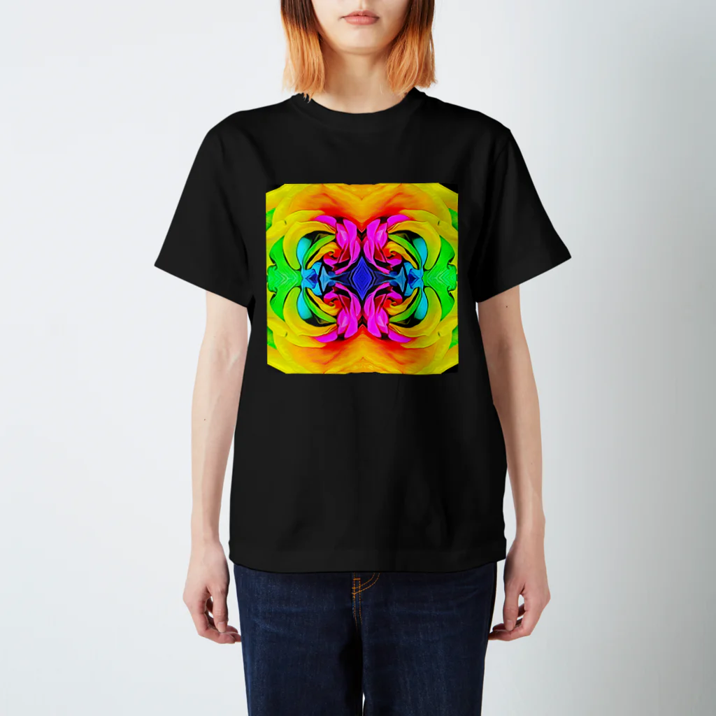 HIRO CollectionのRainbow Rose スタンダードTシャツ