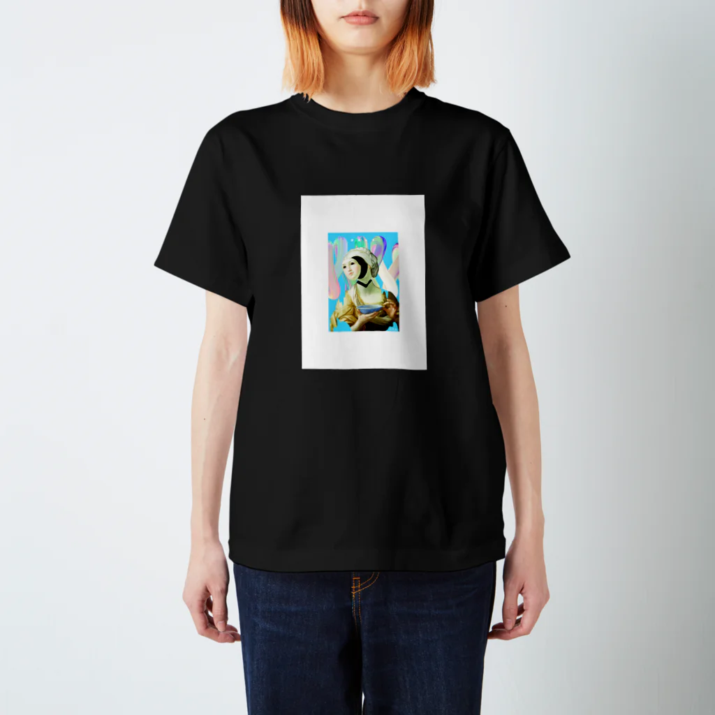 CHEAT_LANDのYM  明後日を見る女 スタンダードTシャツ