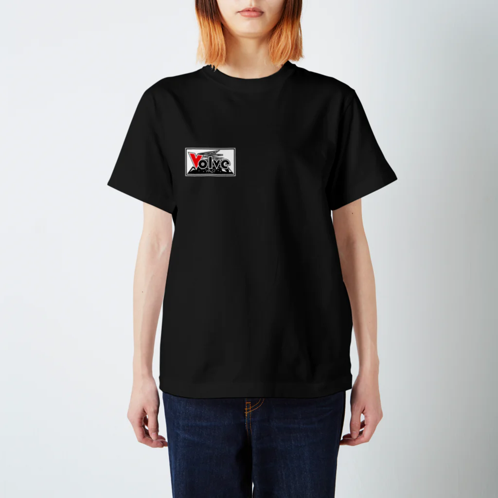 VolveのVolve_SロゴT_黒 スタンダードTシャツ