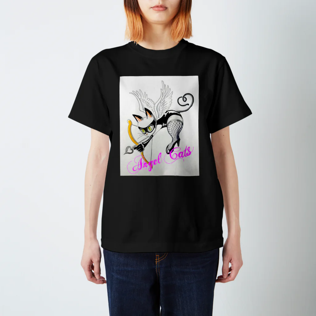 桂KeiのAngle Cats  Regular Fit T-Shirt