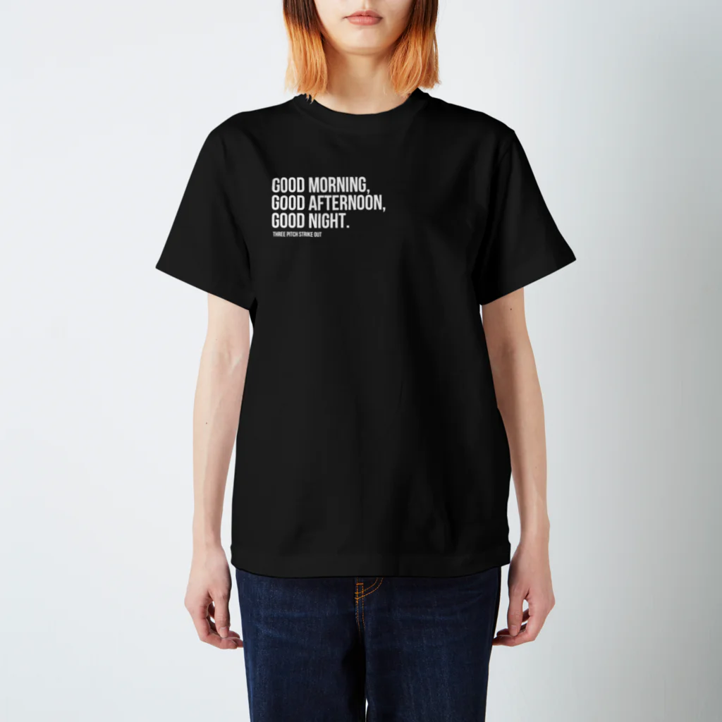 STRIKE｜野球用語Tシャツの3球三振 スタンダードTシャツ